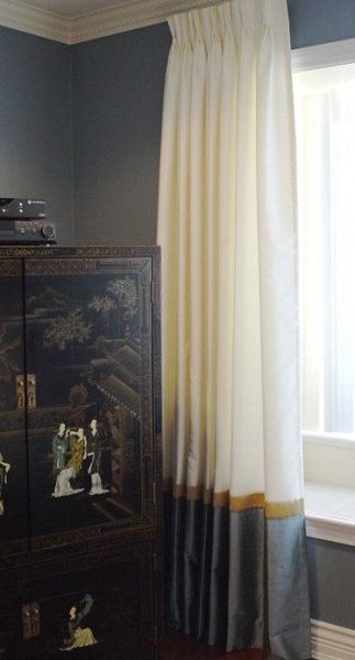 custom drapery panels, Master bedroom refresh